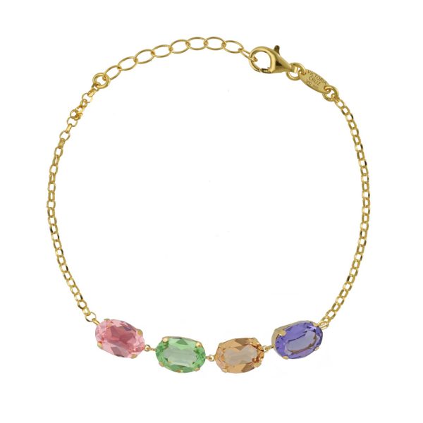 Βραχιόλι από ασήμι 925 με Swarovski πέτρες