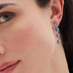 Σκουλαρίκια από ασήμι 925 με Swarovski πέτρες - Image 2