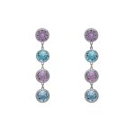 Σκουλαρίκια από ασήμι 925 με Swarovski πέτρες
