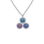 Κολιέ από ασήμι 925 με Swarovski πέτρες
