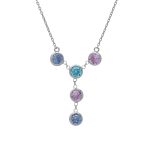 Κολιέ από ασήμι 925 με Swarovski πέτρες