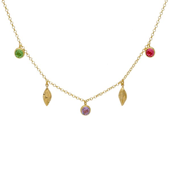Κολιέ από ασήμι 925 με Swarovski πέτρες