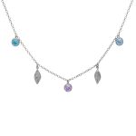 Κολιέ από ασήμι 925 με Swarovski πέτρες