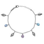 Βραχιόλι από ασήμι 925 με Swarovski πέτρες
