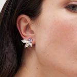 Σκουλαρίκια από ασήμι 925 με Swarovski πέτρες - Image 2