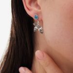 Σκουλαρίκια από ασήμι 925 με Swarovski πέτρες - Image 2