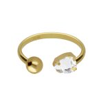 Δαχτυλίδι από ασήμι 925 με Swarovski πέτρες