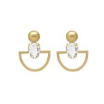 Σκουλαρίκια από ασήμι 925 με Swarovski πέτρες
