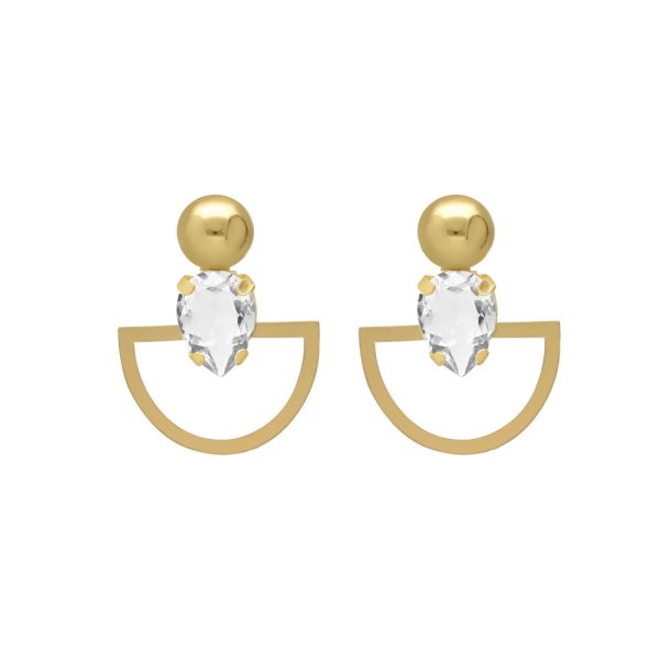 Σκουλαρίκια από ασήμι 925 με Swarovski πέτρες