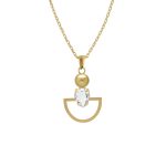 Κολιέ από ασήμι 925 με Swarovski πέτρες