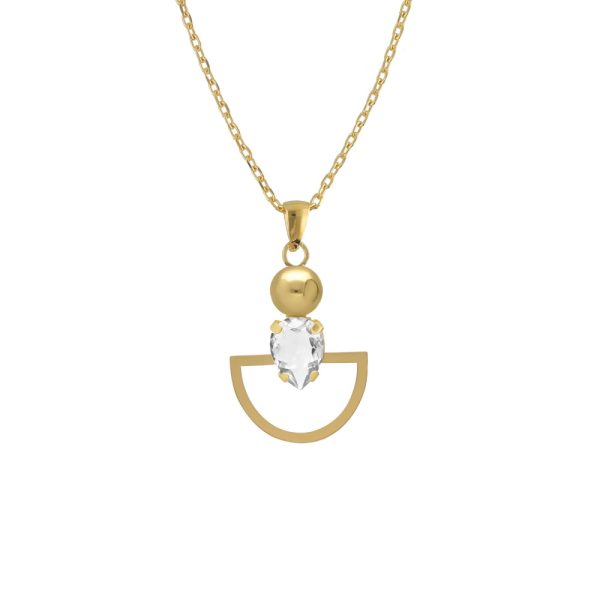 Κολιέ από ασήμι 925 με Swarovski πέτρες