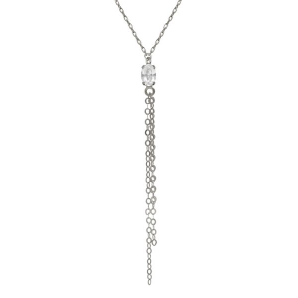 Κολιέ από ασήμι 925 με Swarovski πέτρες