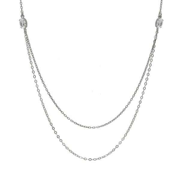 Κολιέ από ασήμι 925 με Swarovski πέτρες