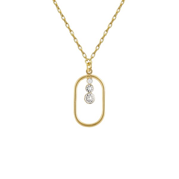 Κολιέ από ασήμι 925 με Swarovski πέτρες