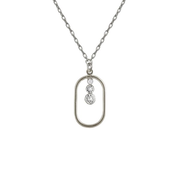 Κολιέ από ασήμι 925 με Swarovski πέτρες