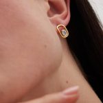 Σκουλαρίκια από ασήμι 925 με Swarovski πέτρες - Image 2