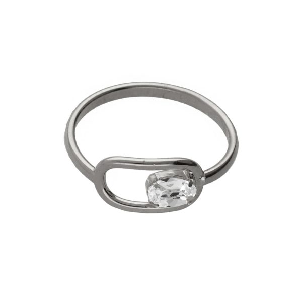 Δαχτυλίδι από ασήμι 925 με Swarovski πέτρες