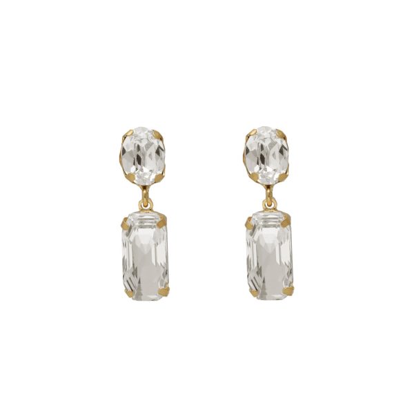 Σκουλαρίκια από ασήμι 925 με Swarovski πέτρες