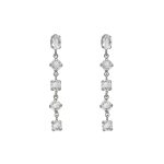 Σκουλαρίκια από ασήμι 925 με Swarovski πέτρες