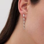 Σκουλαρίκια από ασήμι 925 με Swarovski πέτρες - Image 2