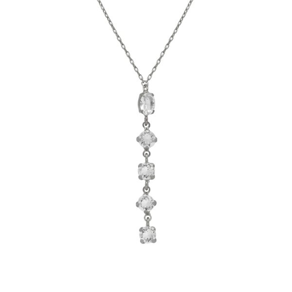 Κολιέ από ασήμι 925 με Swarovski πέτρες