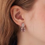 Σκουλαρίκια από ασήμι 925 με Swarovski πέτρες - Image 2