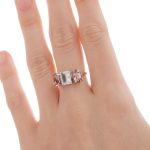 Δαχτυλίδι από ασήμι 925 με Swarovski πέτρες - Image 2