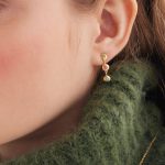 Σκουλαρίκια από ασήμι 925 με Swarovski πέτρες - Image 2