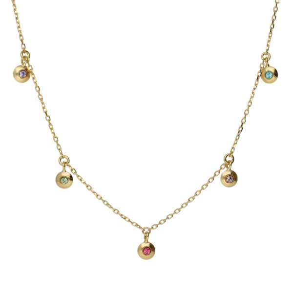 Κολιέ από ασήμι 925 με Swarovski πέτρες