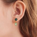 Σκουλαρίκια από ασήμι 925 με Swarovski πέτρες - Image 2