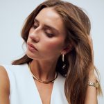 Κολιέ choker από ασήμι 925 με ζιργκόν πέτρες - Image 3