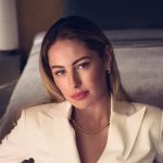 Σκουλαρίκια κρίκοι από ασήμι 925 με ζιργκόν πέτρες - Image 2