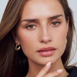 Σκουλαρίκια κρίκοι από ασήμι 925 με ζιργκόν πέτρες - Image 2