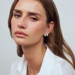 Σκουλαρίκια από ασήμι 925με ζιργκόν πέτρες - Image 2