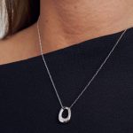 Κολιέ από ασήμι 925 με ζιργκόν πέτρες - Image 2