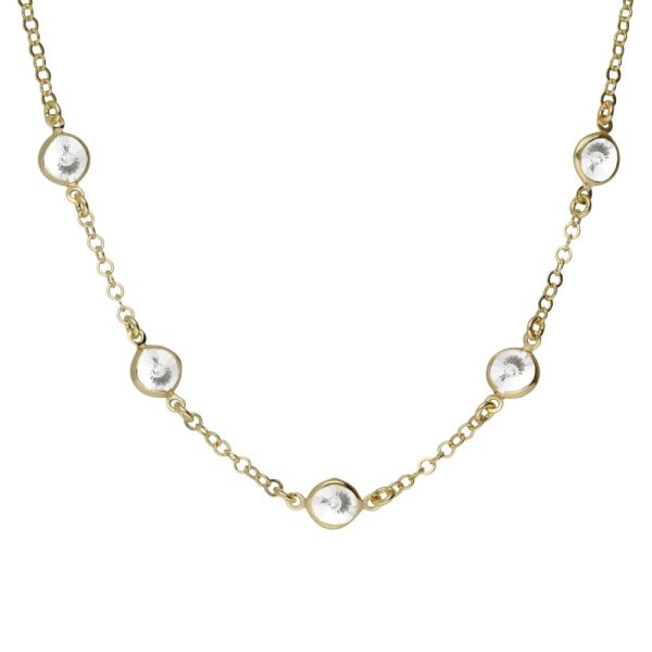 Κολιέ από ασήμι 925 με Swarovski πέτρες