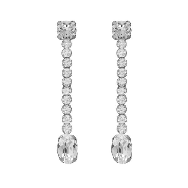 Σκουλαρίκια από ασήμι 925 με Swarovski πέτρες και ζιργκόν