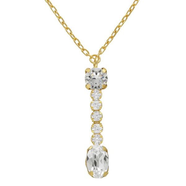 Κολιέ από ασήμι 925 με Swarovski πέτρες και ζιργκόν