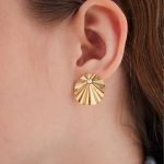 Σκουλαρίκια από ασήμι 925 με μαργαριτάρι - Image 2