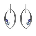 Σκουλαρίκια από ασήμι 925 με Swarovski πέτρες