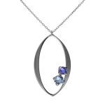 Κολιέ από ασήμι 925 με Swarovski πέτρες