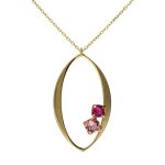 Κολιέ από ασήμι 925 με Swarovski πέτρες