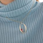 Κολιέ από ασήμι 925 με Swarovski πέτρες - Image 2