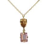 Κολιέ από ασήμι 925 με Swarovski πέτρες