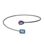 Χειροπέδα από ασήμι 925 με Swarovski πέτρες