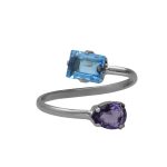 Δαχτυλίδι από ασήμι 925 με Swarovski πέτρες