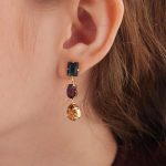 Σκουλαρίκια από ασήμι 925 με Swarovski πέτρες - Image 2