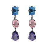 Σκουλαρίκια από ασήμι 925 με Swarovski πέτρες