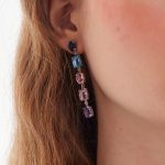 Σκουλαρίκια από ασήμι 925 με Swarovski πέτρες - Image 2