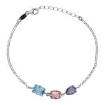 Βραχιόλι από ασήμι 925 με Swarovski πέτρες